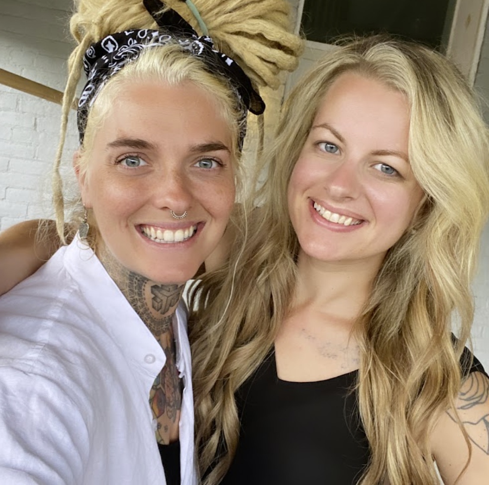 Tanis with a client