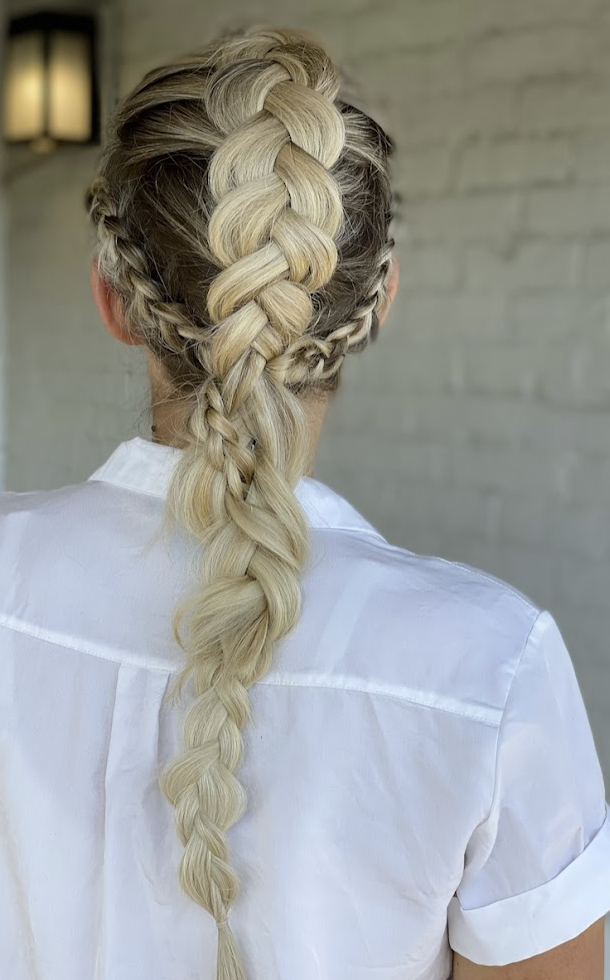 Intricate braid styling