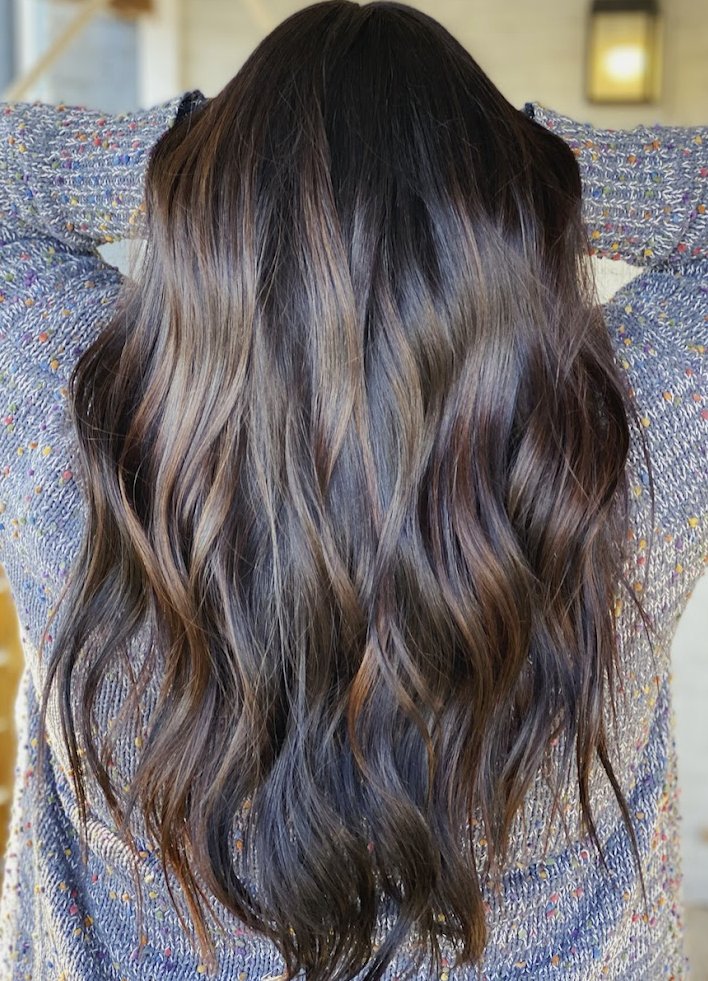 Dark brunette balayage