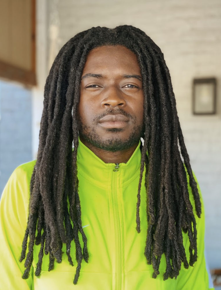 Client with dark dreadlocks
